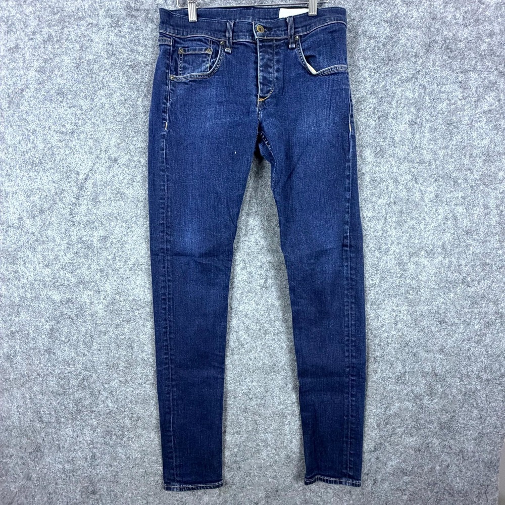 Rag & Bone Fit 1 Jeans Mens 30 Blue Denim Soft Harrow Standard‎ Issue Skinny Leg
